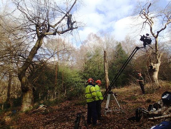 Filming in Hampstead Heath